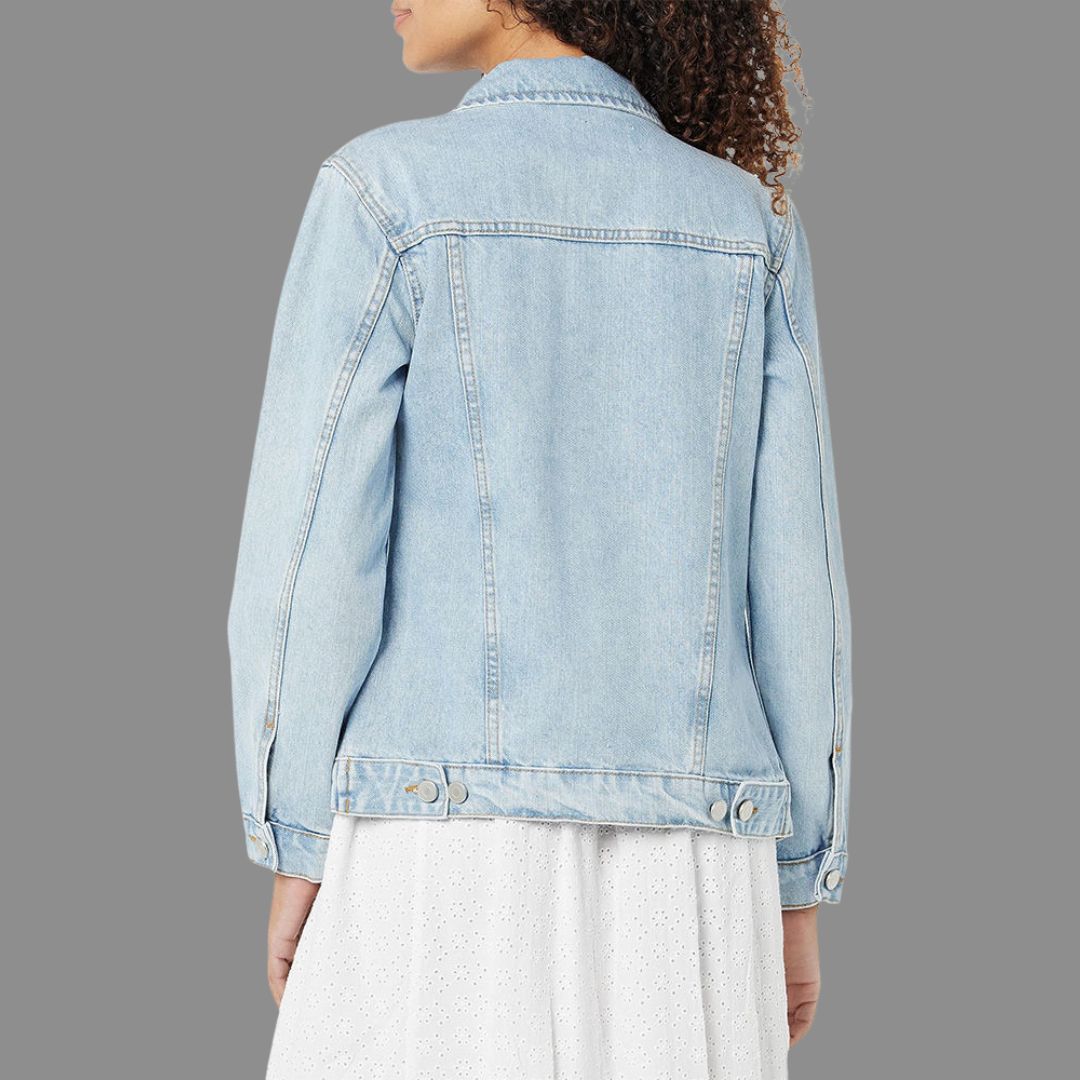 Ljusblå Denimjacka i Klassisk Sommartvätt